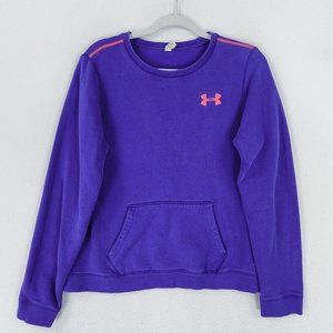 Under Armour Sweater Womens Medium Purple Semi Fitted All Season Sweatshirt